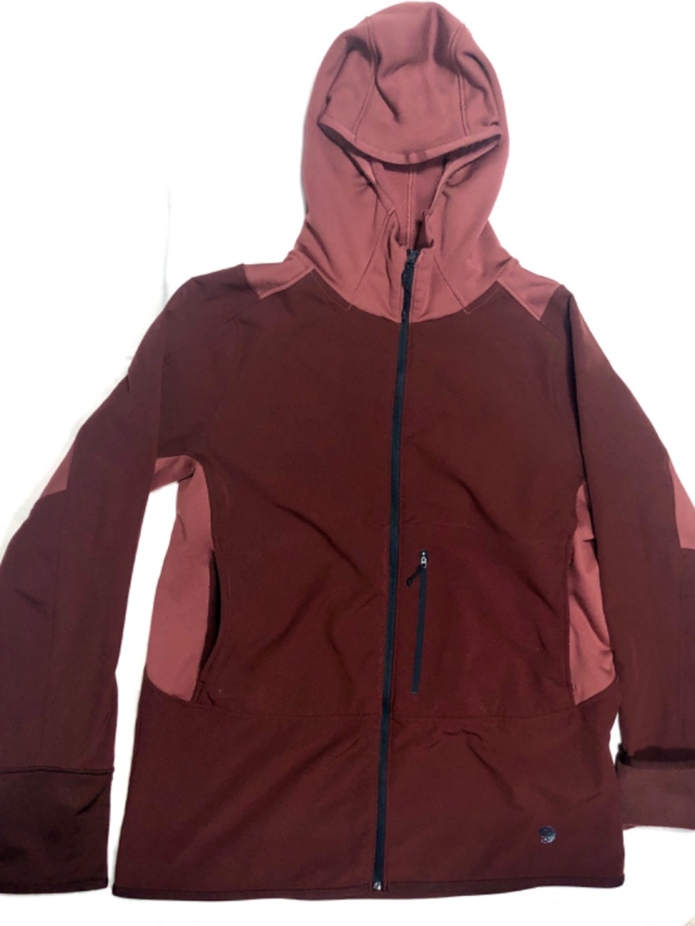 Womens Mountain Hardware softshell jacket size M brown full zip stretchy - Picture 3 of 10